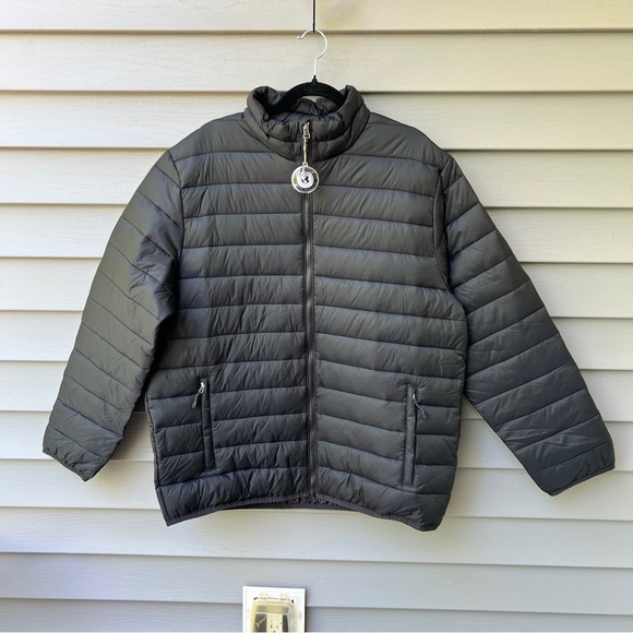 Swiss Tech Other - Swiss Tech Windbreaker Packable Puffer Jacket Black Men's Size L